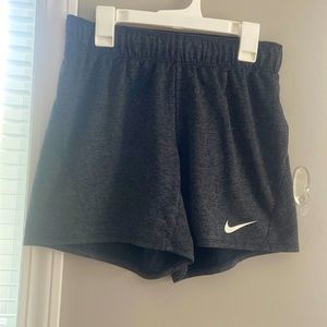 Dry fit grey Nike shorts, size xtra small but also fits size small.